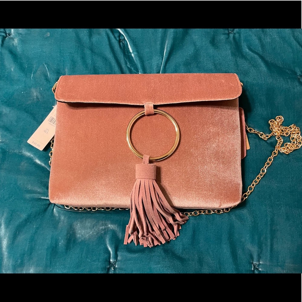 Anthropologie Rose Crossbody Bag